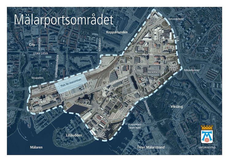 Mälarportsområdet illustration Västerås stad
