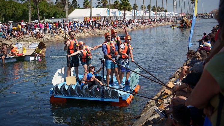 Klippfiskfestival båt på elv