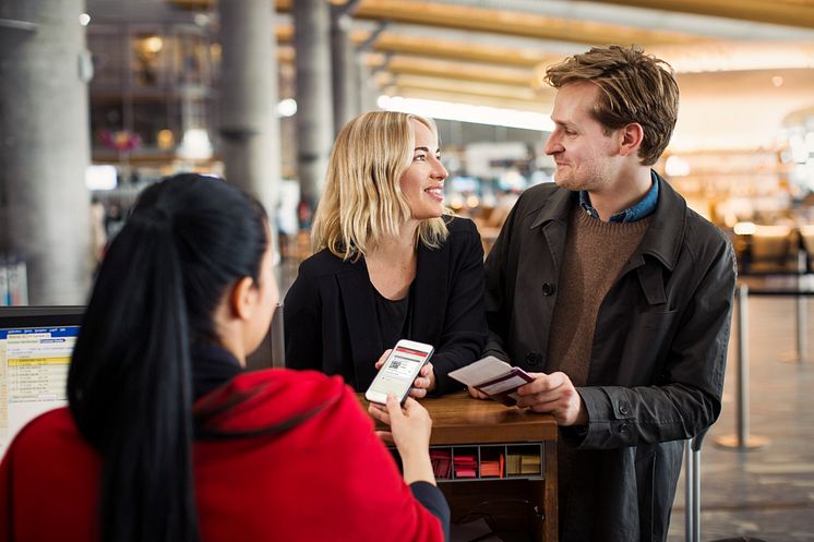 Passengers travelling with Norwegian. 