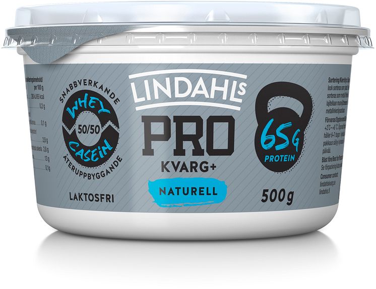 Lindahls PRO+ som är producerat i Sverige av svensk mjölk kommer nu också i en 500g förpackning, i smakerna Naturell samt Strawberry & Lime pie.