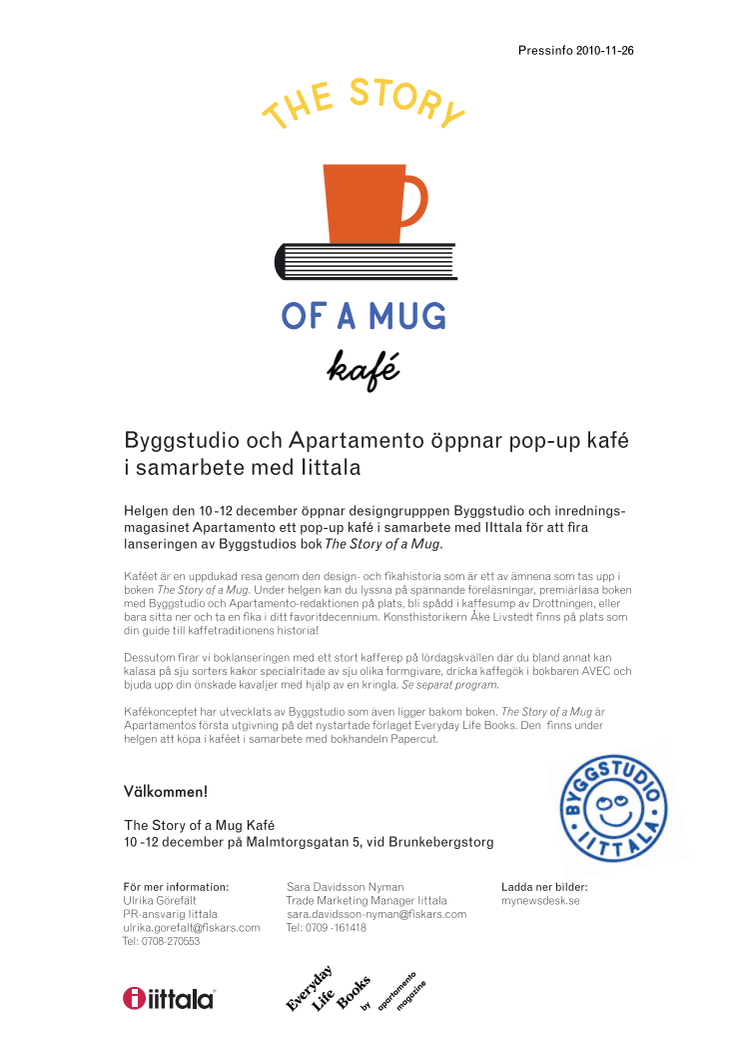 The Story of a Mug Kafé i samarbete med Iittala.