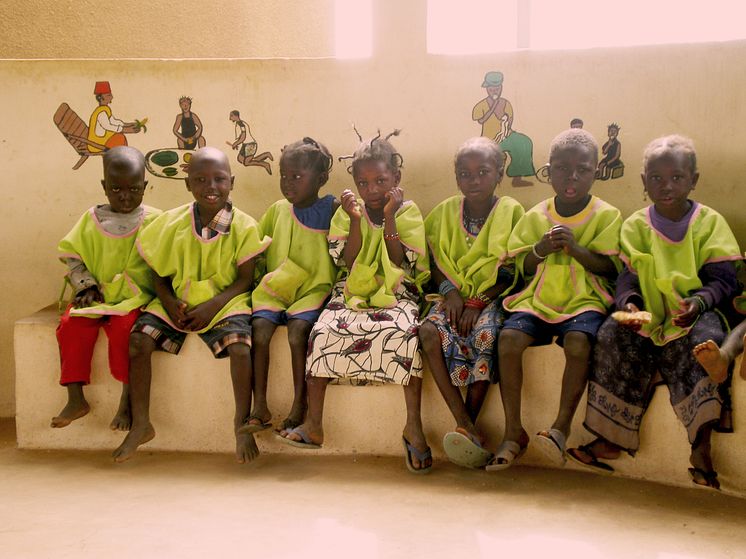 Förskolebarn i Mali