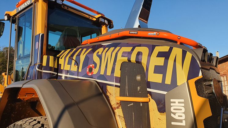 Volvo hjullastare på Rally Sweden 2020 - säkerhet