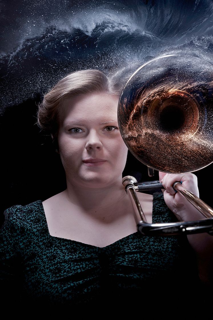 Trombonisten Amalia Hjortenhammar