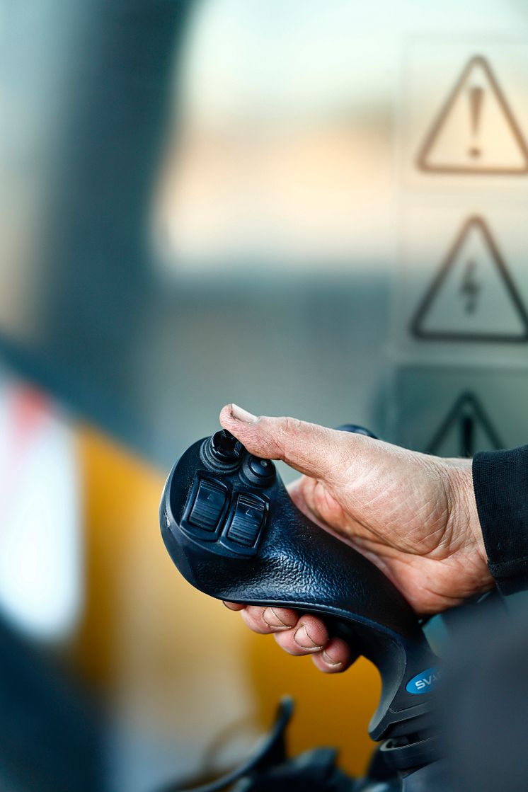 Joystick från SVAB till Volvo grävmaskiner