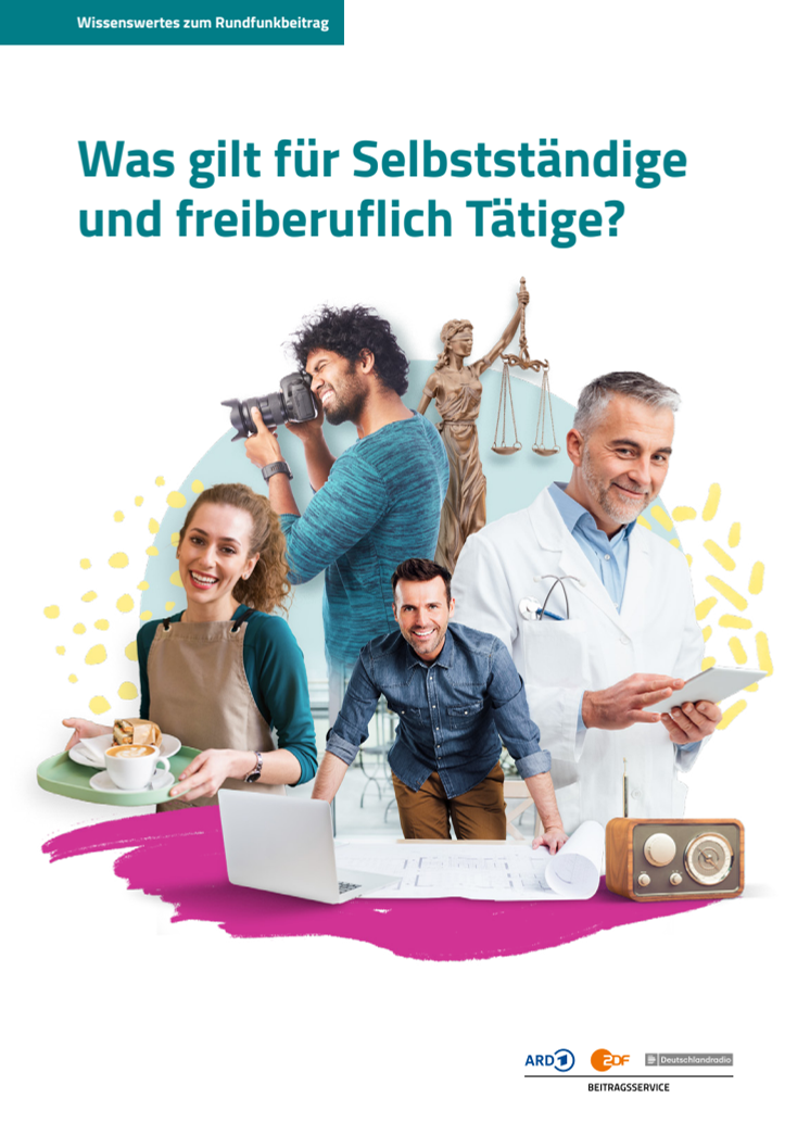 Infobroschüre Selbstständige und freiberuflich Tätige