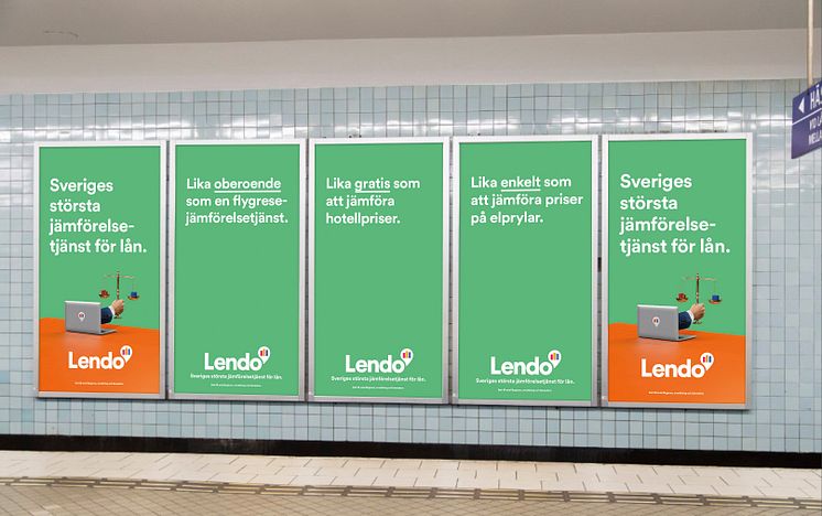 Lendo - Sveriges största jämförelsetjänst för lån - tunnelbana