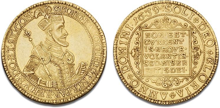 Lot 1019- 10 Ducats 1639, Klausenburg