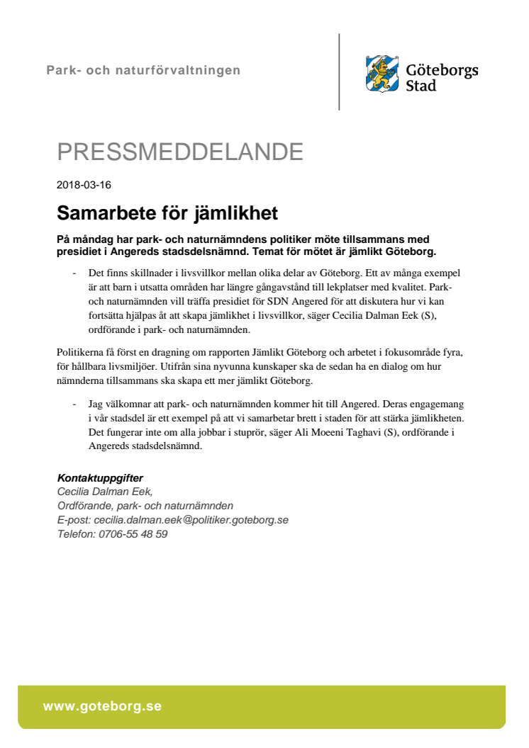 Samarbete för jämlikhet