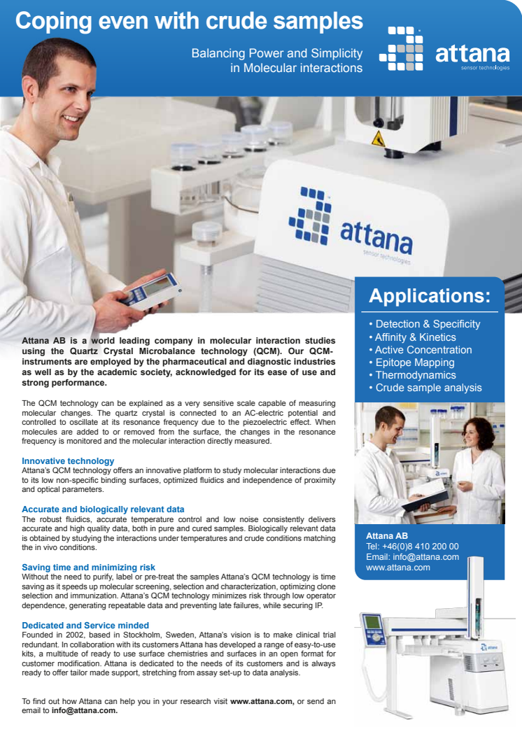 Attana's core business!