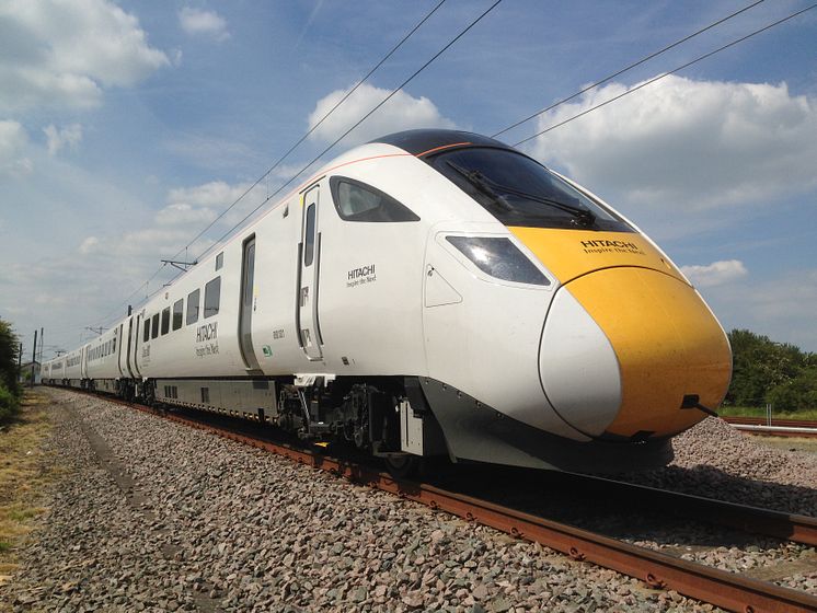 First pre-series Class 800 Hitachi InterCity Express Programme train undergoes dynamic testing