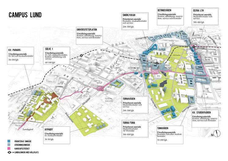 Översikt Campus Lund, studentbostadsutredning