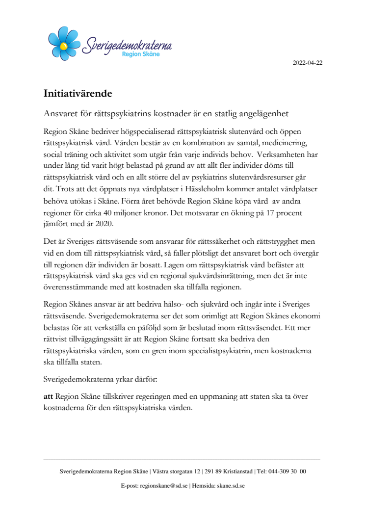 Initiativärende. Rättspsykiatris kostnader är statens ansvar.pdf