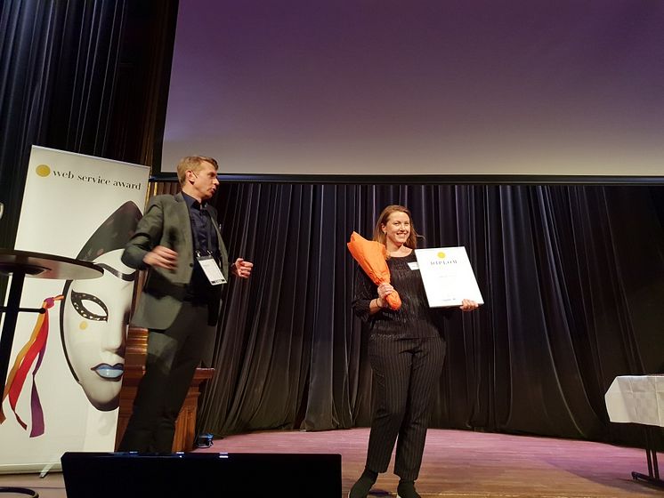 Prisutdelning, Web Service Award