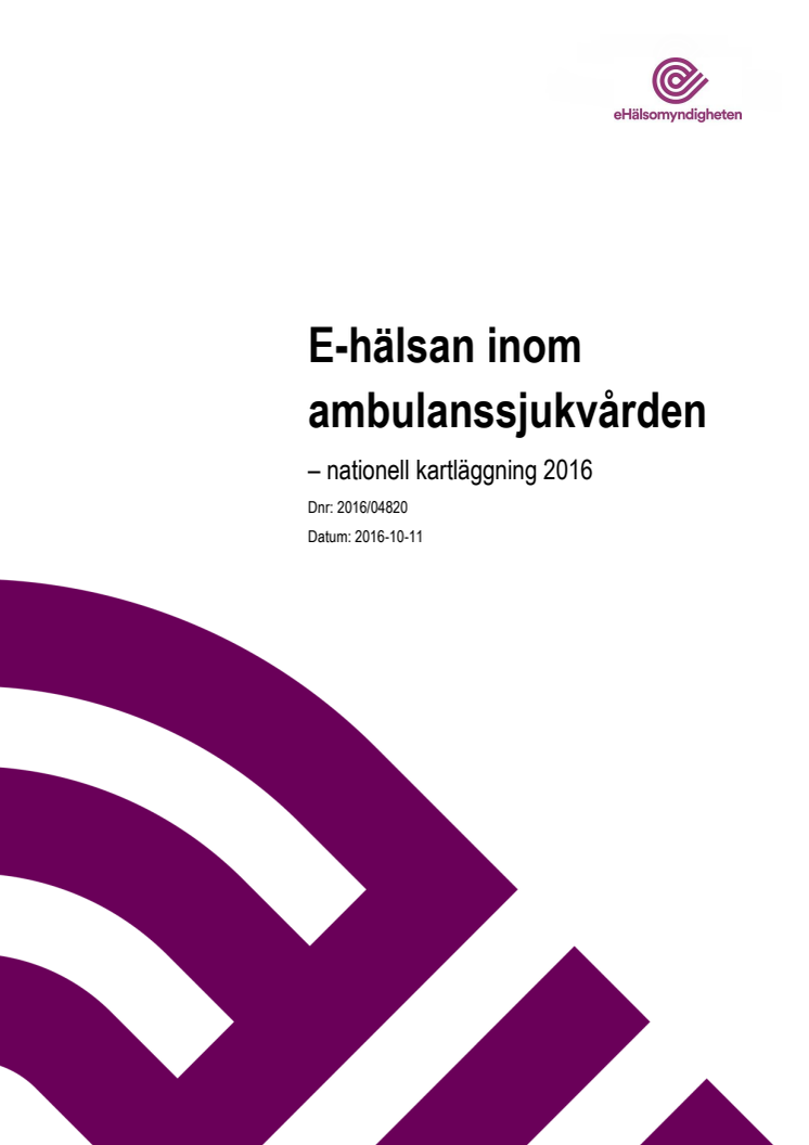 E-hälsan i ambulanssjukvården