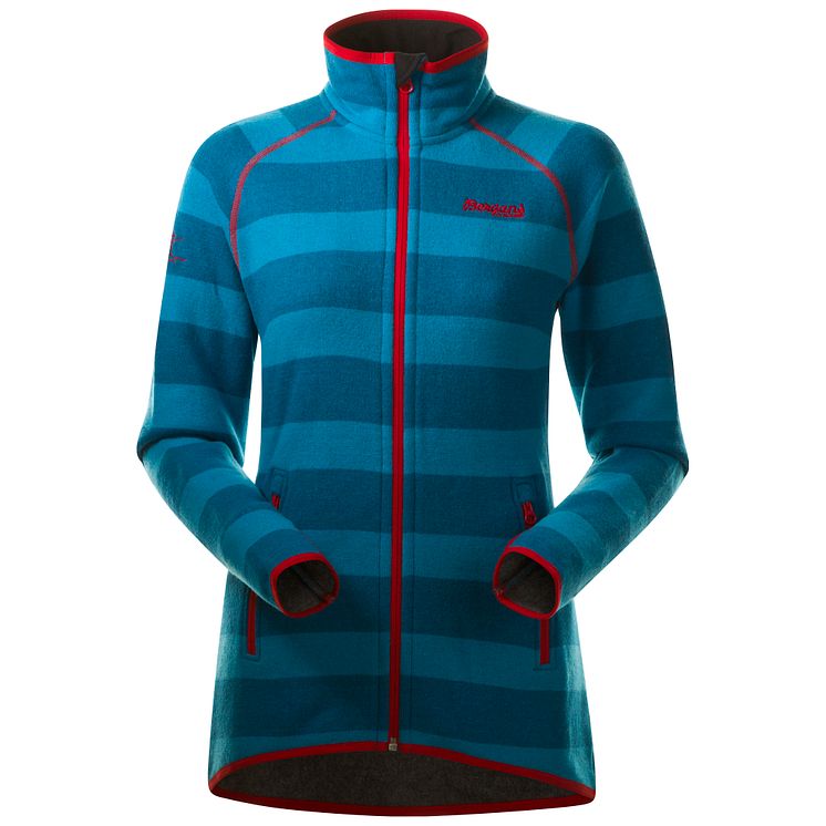 1899 Perikum Lady Jacket - Sea Blue Striped/Red