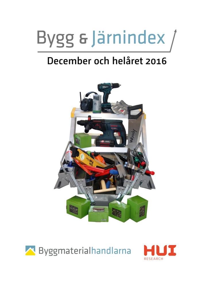 Litet minus i december men helåret 2016 slutade med plus för Byggmaterialhandeln i Norr.