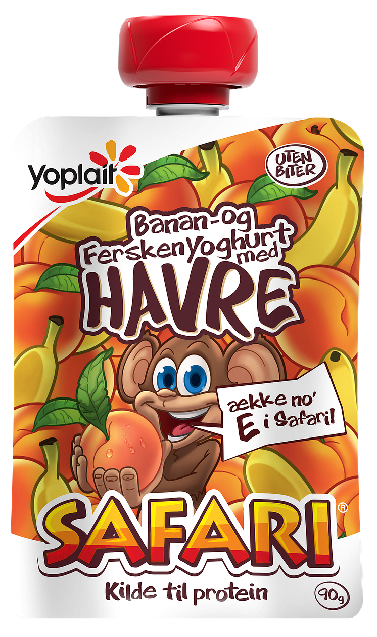 Yoplait Safari Klemmepose Fersken 90 g