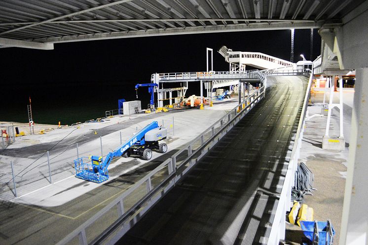 Gotlands hamnar  miljösatsar med Titan mastbelysning i Visby hamn