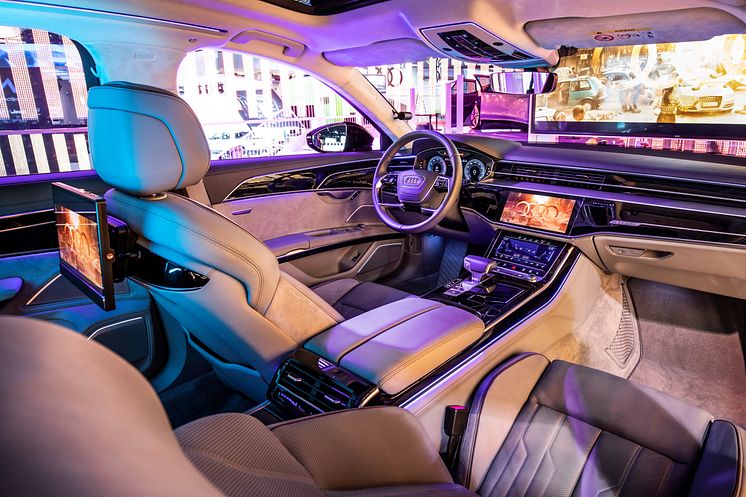 Audi Immersive In-Car Entertainment interiør på CES 2019