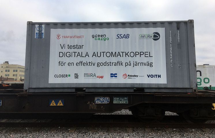 Green Cargo testar automatkoppel i Luleå