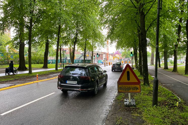 Delar av Allén stängs mot Järntorget