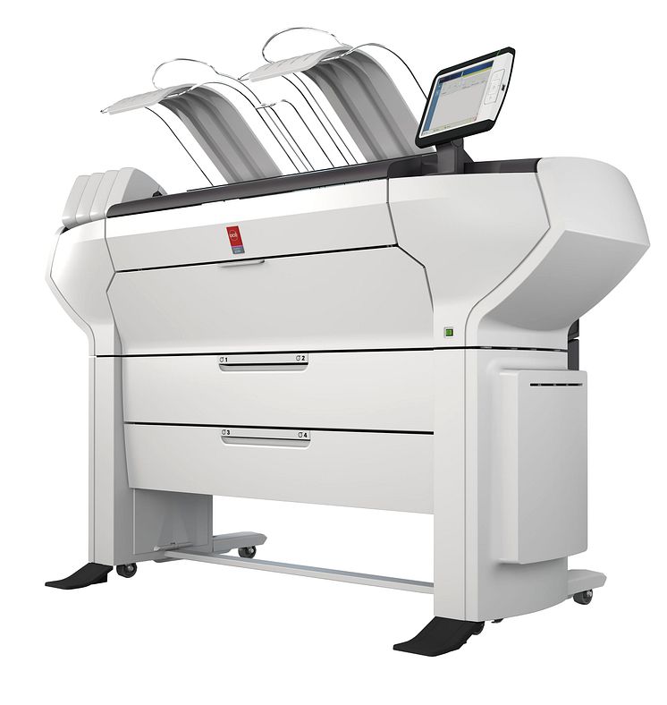 ColorWave 3500 4Roll Printer Only WHT FSR close up