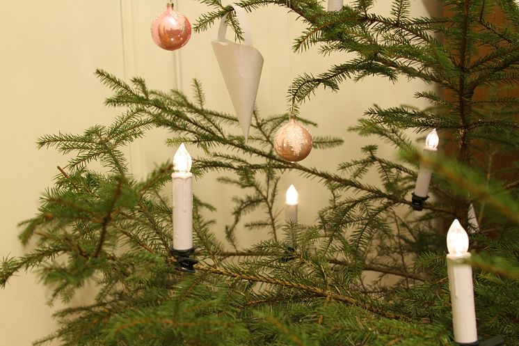 Trådlösa julgransljus ute och inomhus-miljö