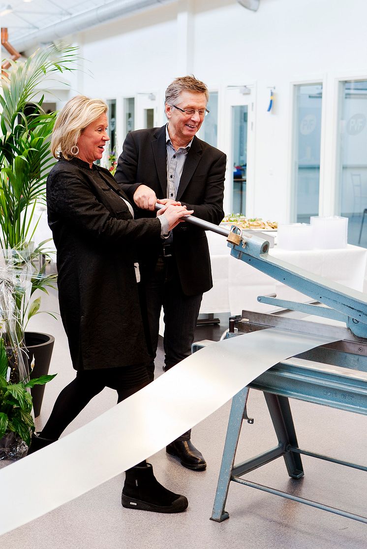 Bandklippning PVF Teknikcentrum