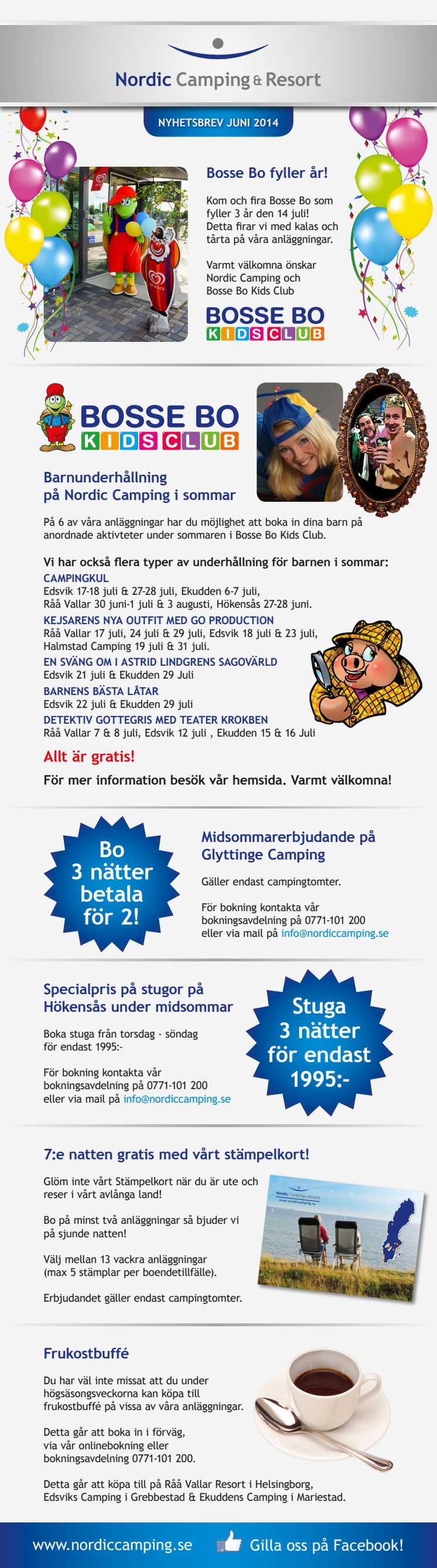 Nordic Camping & Resort Nyhetsbrev Juni