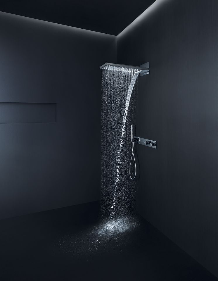 AXOR Showers 250/580 i miljö med Select termostat