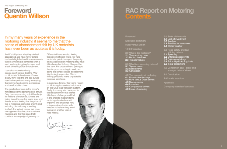 Report on Motoring 2011