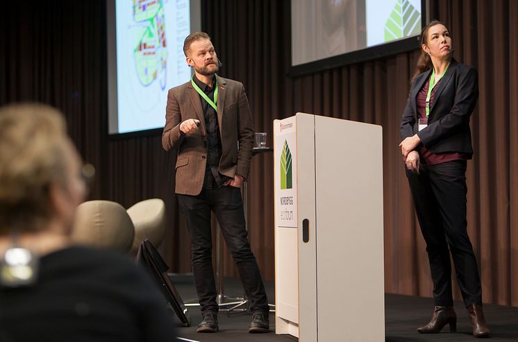 Jonas Jernberg och Anna Hessle från Sweco