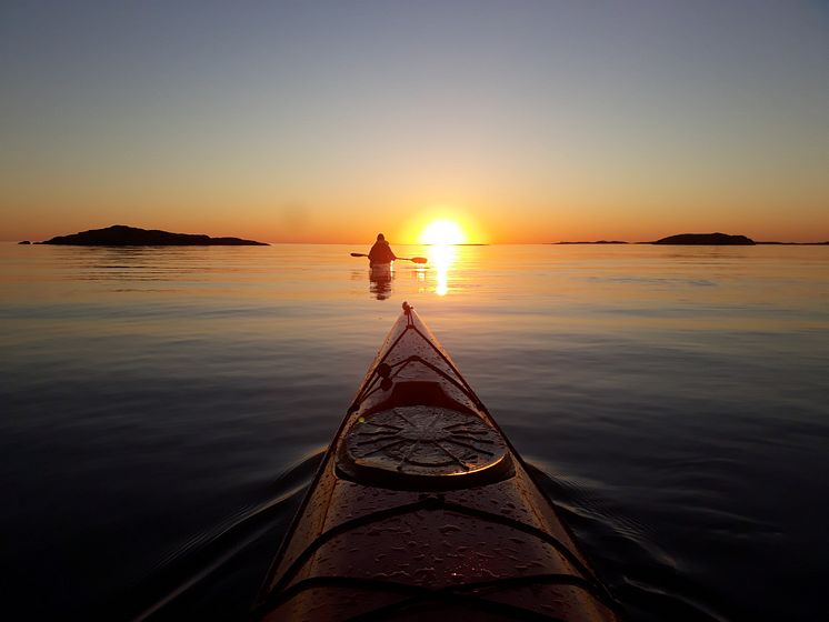 Solnedgangspadling Foto Skärgårdsidyllen Kayak & Outdoor 