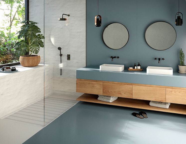 Silestone Bathroom - Cala Blue
