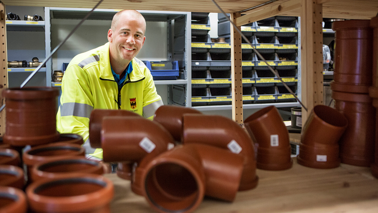 Christopher Jennebo, planerare på Vatten och avlopp, Teknik- och serviceförvaltningen.