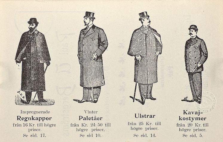 Digitaliserat affärstryck från 1800-talet