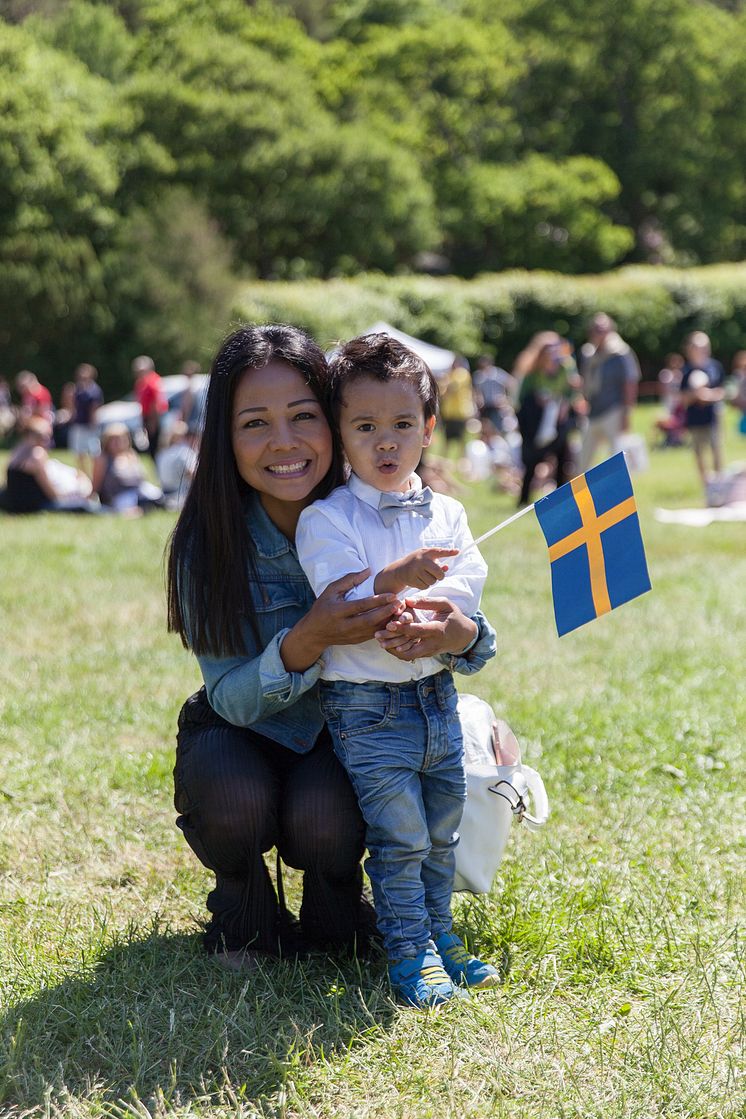 Nationaldagsfirare på Tjolöholms Slott