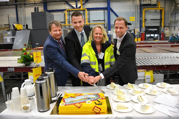 Första spadtaget för DHL:s nya anläggning i Airport City Göteborg