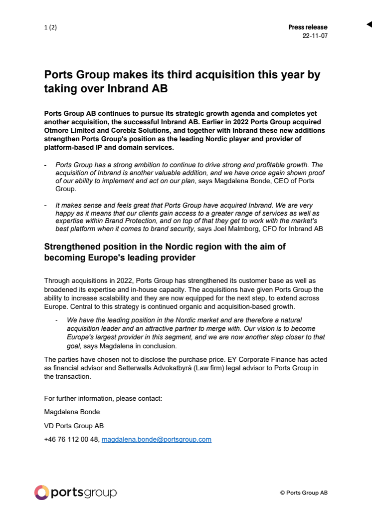 pressrelease_221107_portsgroup_acquire_inbrand.pdf