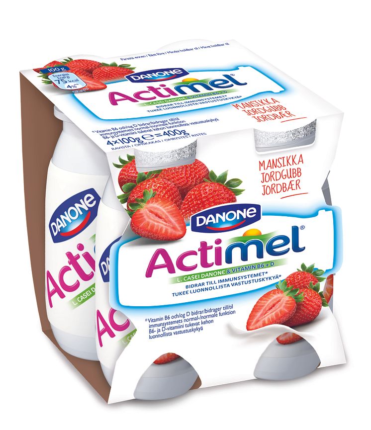 Actimel Jordgubb 4-pack