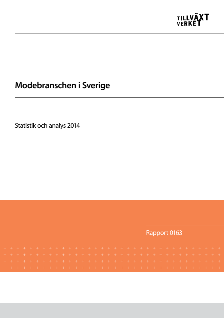 Modebranschen i Sverige 2014