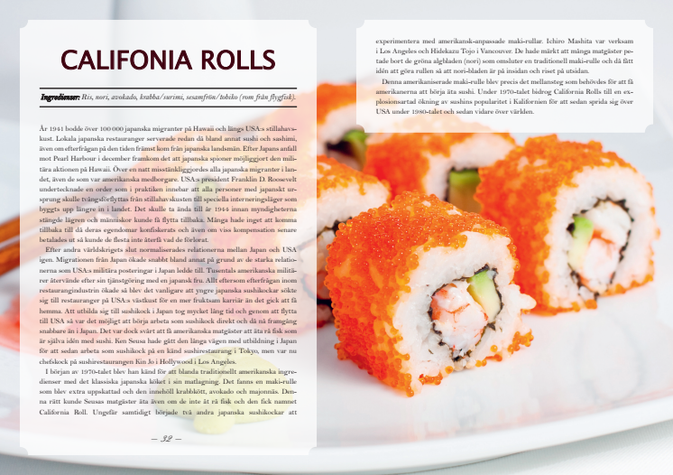 Uppslag California rolls