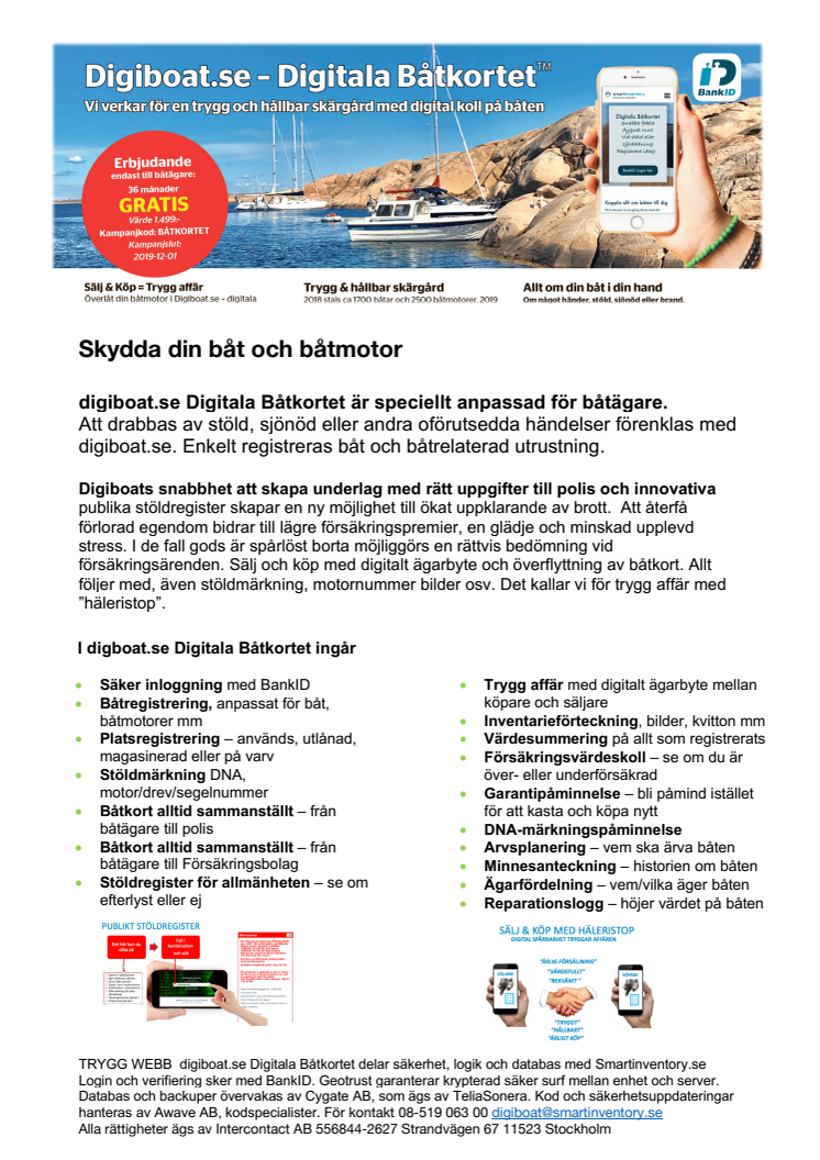 Informationsblad att dela för en trygg och hållbar skärgård