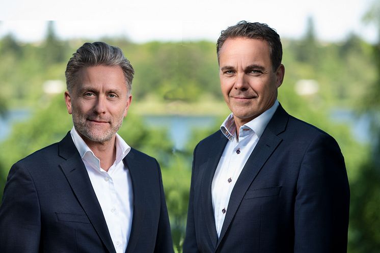 LogPoint founder Søren Laustrup and CEO Jesper Zerlang