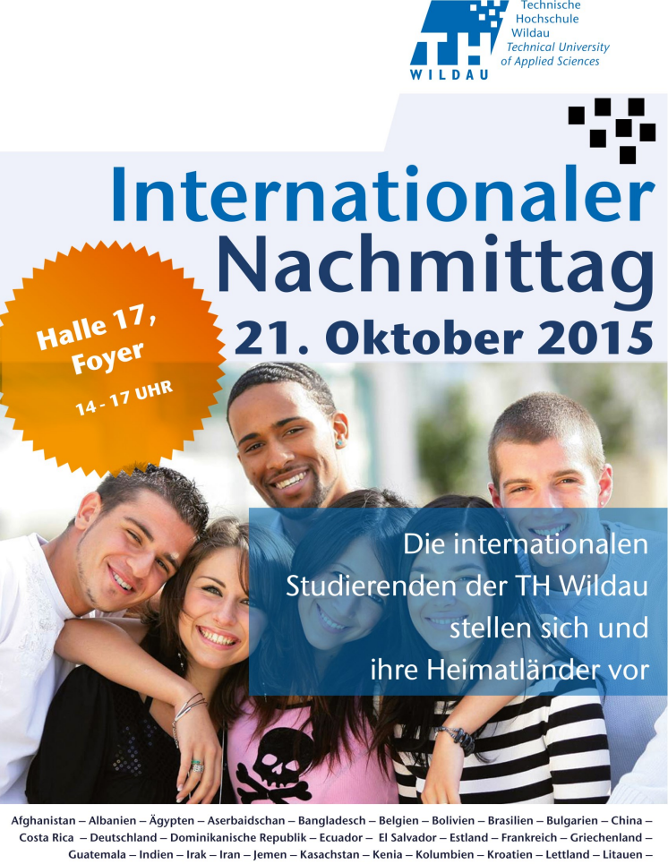 Traditioneller Internationaler Nachmittag am 21. Oktober 2015
