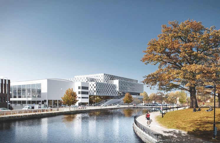 Skiss över nytt campus Eskilstuna