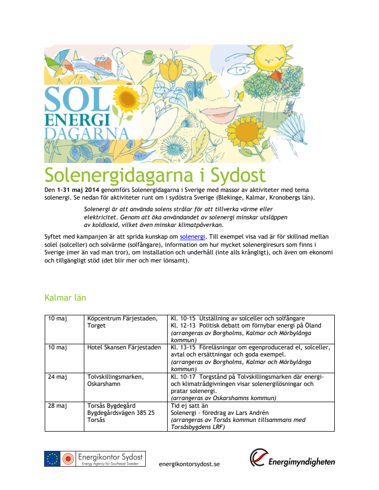 Solenergidagarna i Sydost