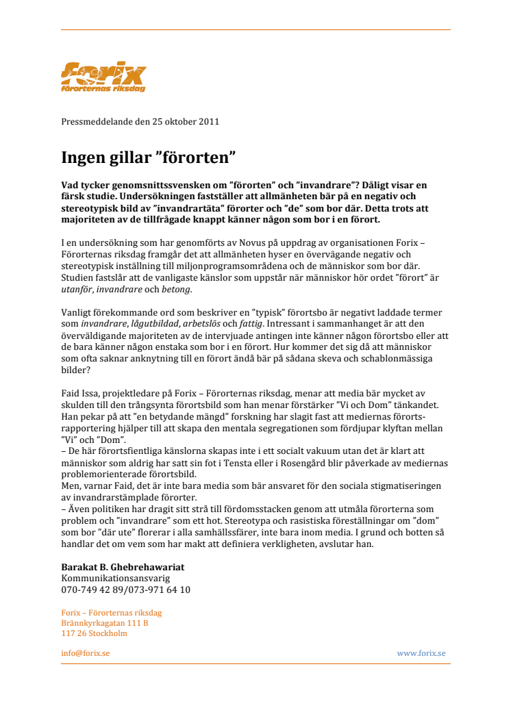  Ingen gillar ”förorten”     