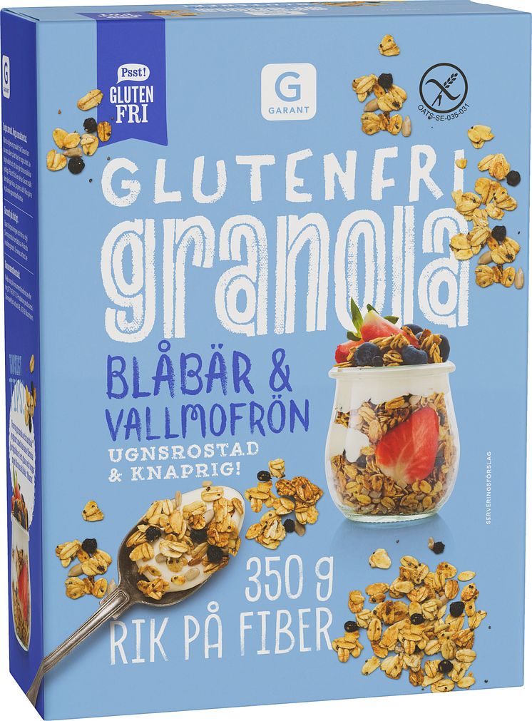 Garant_glutenfri_granola_blåbär_vallmo